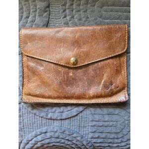 Patricia Nash Weathered Leather Envelope Clutch Purse